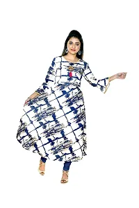 Shaukheen Women CTTN Blend Made Straight Long Kurta-thumb1