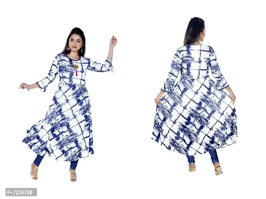 Trendy Crepe Printed  Kurta For Women-thumb0