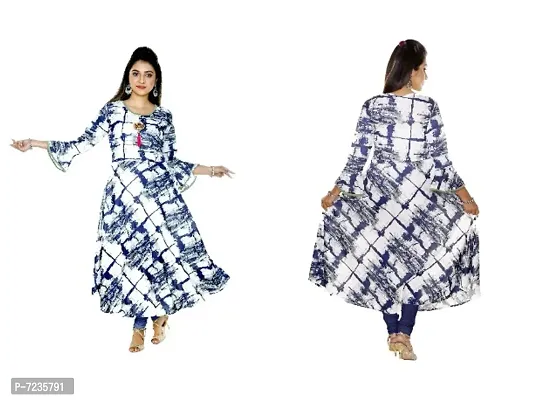 Trendy Crepe Printed  Kurta For Women