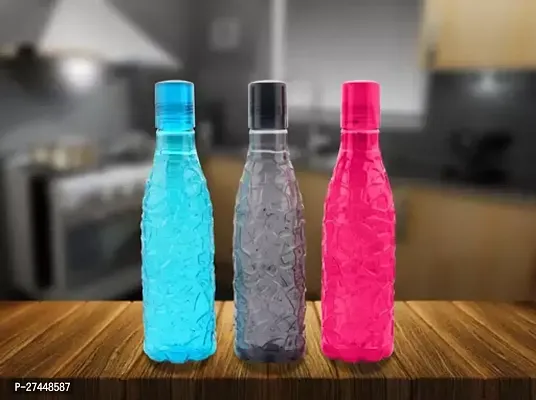 Trendy Plastic Water Bottles Pack Of 3