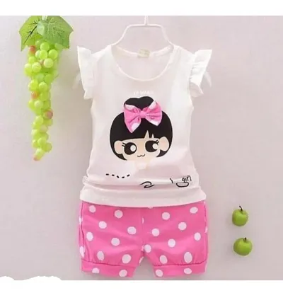 Lovable Fancy Dress Top And Bottom Set For Kids