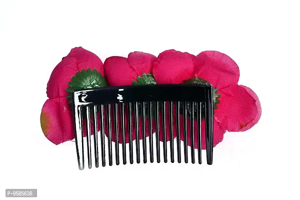 HAIR COMB / HAIR CLAW FOR HAIR DECORATION (MAROON)-thumb2