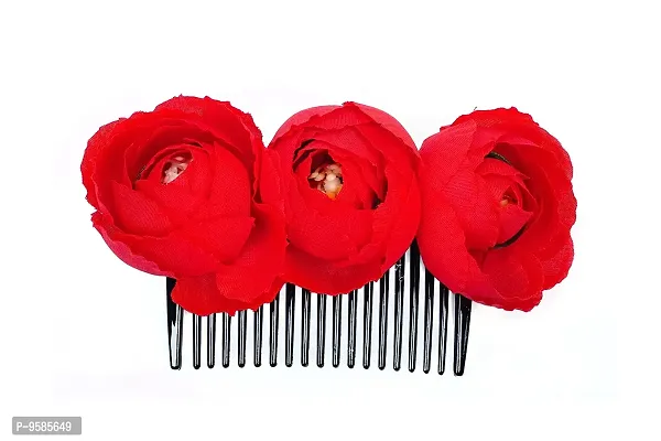 HAIR COMB / HAIR CLAW FOR HAIR DECORATION (RED)