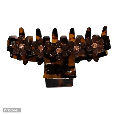 HAIR CLAW (BLACK WITH BROWN)