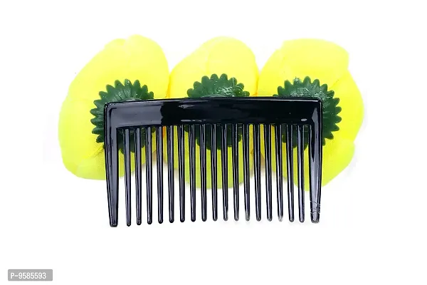 HAIR COMB / HAIR CLAW FOR HAIR DECORATION (YELLOW)-thumb2