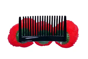 HAIR COMB / HAIR CLAW FOR HAIR DECORATION (RED)-thumb1