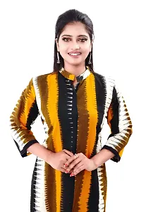 DRESSED UP DIVAS A-LINE Kurti/Kurta for Women and Girls Brown-thumb2