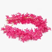 Juda Maker Flower Gajra Hair Accessories For Women and Girls,Wedding (HOT PINK)-thumb1