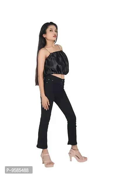 DRESSED UP DIVAS Crop to for Women and Girls (xs, Black)-thumb3