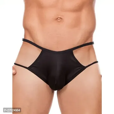 Comfortable Black Microfiber Bikini Underwear For Men-thumb0