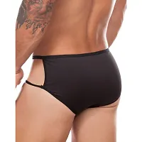 Comfortable Black Microfiber Bikini Underwear For Men-thumb1