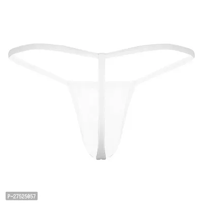 Comfortable White Nylon G String Underwear For Men-thumb2