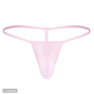 Comfortable Pink Nylon G String Underwear For Men-thumb0