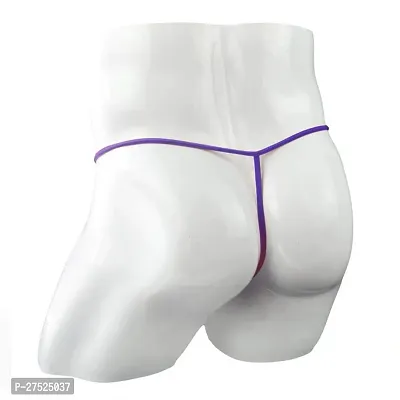 Comfortable Purple Nylon G String Underwear For Men-thumb2