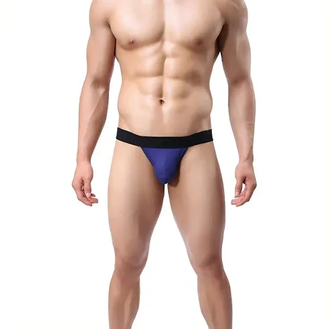 Elegant Polyester Solid Low-Rise Brief