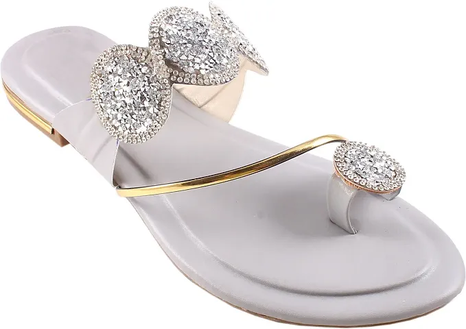 Stylish EVA Sequined Slip-On Fashion Flats For Women