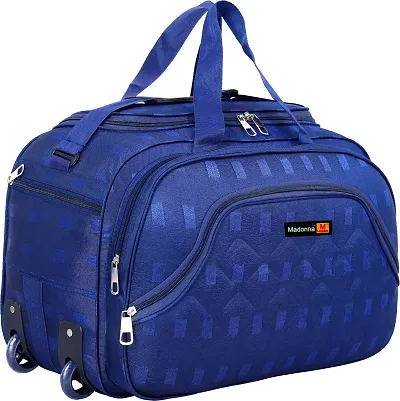Stylish Fancy Polyester Solid Luggage Travel Bags With 2 Wheels VOL1