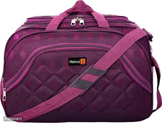60 L Strolley Duffel Bag - 60 L Duffle Bags With Wheels For Men and Women - Purple - Large Capacity-thumb3