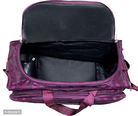60 L Strolley Duffel Bag - 60 L Duffle Bags With Wheels For Men and Women - Purple - Large Capacity-thumb4