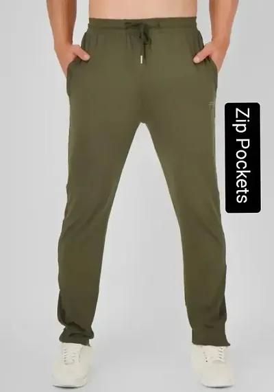 Must Have Cotton Blend Regular Track Pants For Men 