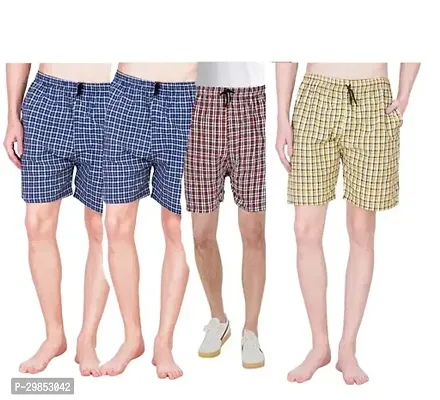 Mens Trendy Boxer Shorts with both side Pocket  Pack of 4-thumb0