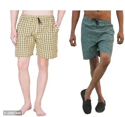 Mens Trendy Boxer Shorts with both side Pocket  Pack of 2-thumb0