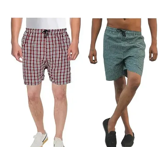 Mens Trendy Boxer Shorts with both side Pocket Pack of 2