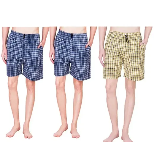 Mens Trendy Boxer Shorts with both side Pocket Pack of 4