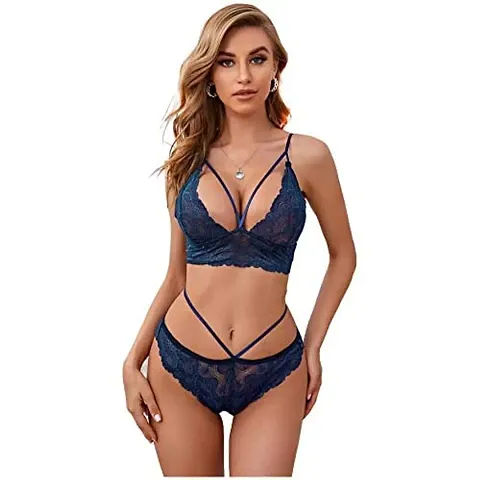 Buy Arousy-Women's Cotton Bra Panty Set for Women Lingerie Set Sexy  Honeymoon Undergarments (Color : Multi)(Pack of 1) Online In India At  Discounted Prices
