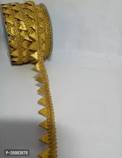 Classic Golden Samosa Lace 9 Meter-thumb2