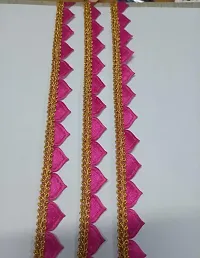 Classic Pink Samosa Lace 9 Meter-thumb1