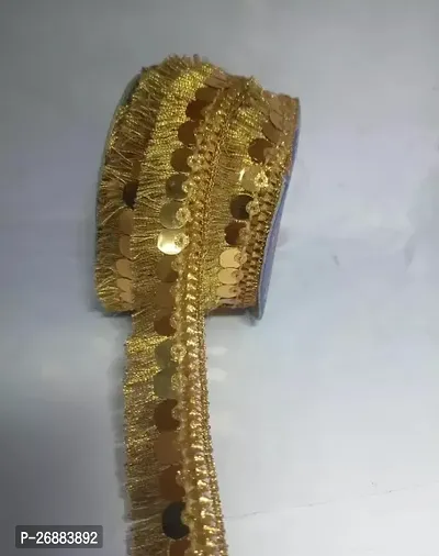 Classic Golden Samosa Lace 9 Meter-thumb2