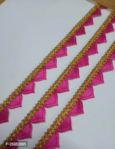 Classic Pink Samosa Lace 9 Meter