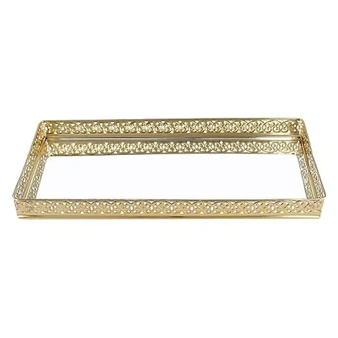 Arts Metal Mirror Tray - Round