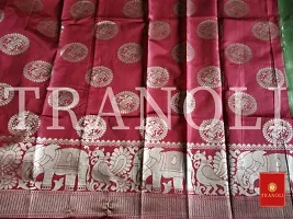 Tranoli Art Silk Woven Design Saree With Blouse Piece-thumb2