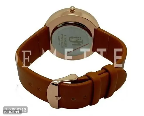 Men's Brown Analog PU Strap Watch-thumb2