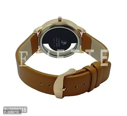 Men's Brown Analog PU Strap Watch-thumb2