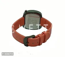 Men's Pink Analog PU Strap Watch-thumb1