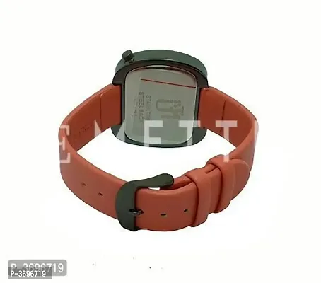 Men's Pink Analog PU Strap Watch-thumb2