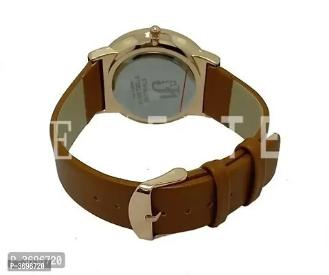 Men's Brown Analog PU Strap Watch-thumb2