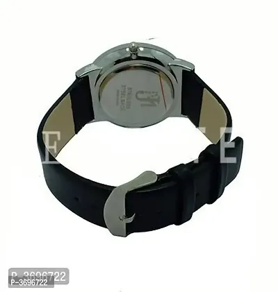 Men's Black Analog PU Strap Watch-thumb2