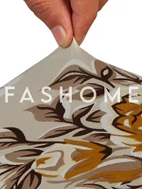 FasHome Classy Brown  Polyester Printed Chair Cover (Piece Of 1)-thumb3