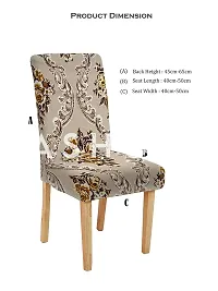 FasHome Elastic Chair Cover/Stretchable Removable  Washable Dining Chair Cover Protective Seat Slipcover Home Restaurant Office D&eacute;cor (Pack of 1)-thumb4