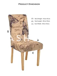 FasHome Elastic Chair Cover/Stretchable Removable  Washable Dining Chair Cover Protective Seat Slipcover Home Restaurant Office D&eacute;cor (Pack of 1)-thumb4