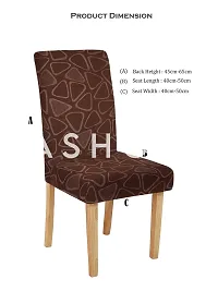 FasHome Elastic Chair Cover/Stretchable Removable  Washable Dining Chair Cover Protective Seat Slipcover Home Restaurant Office D&eacute;cor (Pack of 1)-thumb4