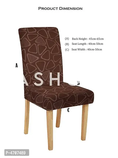 FasHome Elastic Chair Cover/Stretchable Removable  Washable Dining Chair Cover Protective Seat Slipcover Home Restaurant Office D&eacute;cor (Pack of 1)-thumb5