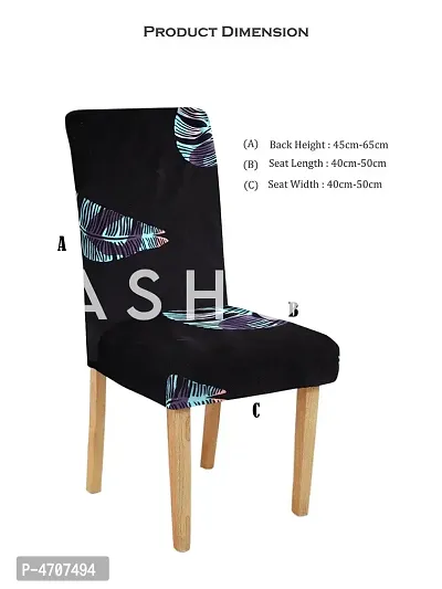 FasHome Elastic Chair Cover/Stretchable Removable  Washable Dining Chair Cover Protective Seat Slipcover Home Restaurant Office D&eacute;cor (Pack of 1)-thumb5