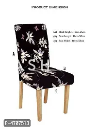 FasHome Elastic Removable and Washable Dining Chair Cover Pack of 4-thumb4