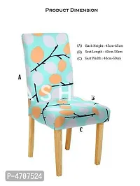 FasHome Elastic Chair Cover/Stretchable Removable  Washable Dining Chair Cover Protective Seat Slipcover Home Restaurant Office D&eacute;cor (Pack of 4)-thumb4