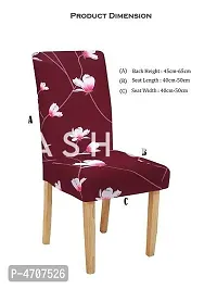 FasHome Elastic Removable and Washable Dining Chair Cover Pack of 4-thumb4